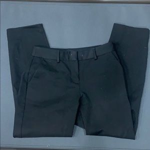 Black cropped dress pants
